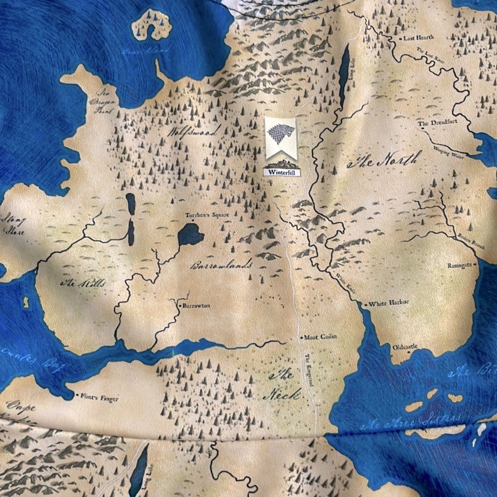 Blackmilk Game of Thrones Westeros Map Skater Dress XXS mini scoop neck tank GoT - Picture 4 of 8